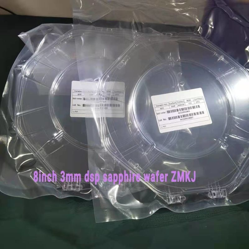 8Inch DSP 3mm Thickness Sapphire Crystal window sapphire wafers