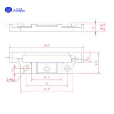 لیتیوم نیوبات (LiNbO3) ماژولاتور موج Y / Vπ 3.5V پایین / PER 25dB بالا / سازگار با FOG ، FOCT ، ارتباطات کوانتومی