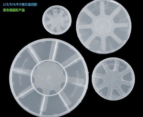 PP 12 Inch Round Single Wafer Carrier Container Container Box Container جلوگیری از آلودگی