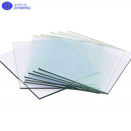ITO زیربنای شیشه ای آکسید قلعین ایندیوم شیشه پوشانده شده In2O3/SnO2 10 X 10 50 × 50 ضخامت 1.1mm