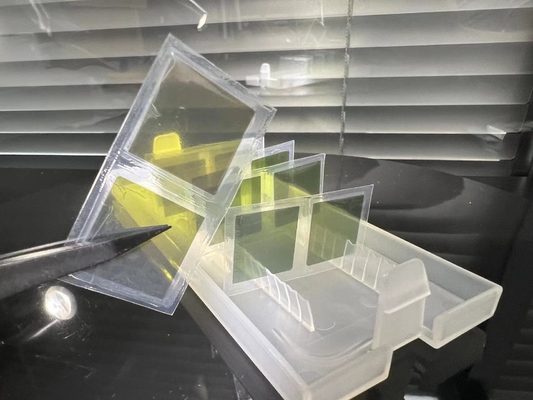 10 x 10 x 0.5 میلی‌متر ویفر سیلیکون کاربید 4H - تراشه‌های کریستال N SiC