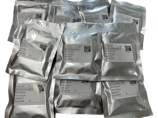 ویفرهای فسفید ایندیوم تک کریستال InP 350 - 650 میلی متر ضخامت