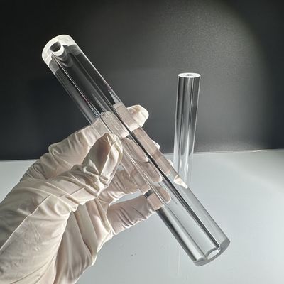 لوله زپیر یک کریستال Al2O3 سفارشی شده برای 99.999٪ خلوص بالا قطر های مختلف