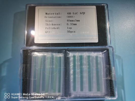 قیمت مناسب تراشه های کربنی سیلیکون نوری 40x3mmt 6H-N Sic سیلیکون آنلاین