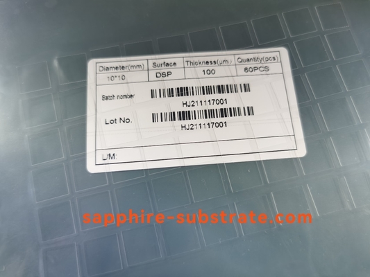 قیمت مناسب 10*10*0.1mmt 100um دو طرفه جلا زیرلایه یاقوت کبود ال ای دی 2 اینچ آنلاین