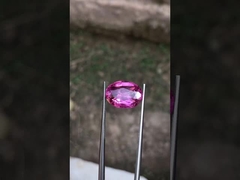 مرجاني / گلابي گلابي سفير خام / Roughgem کریستال لابراتوار ساخته شده برای لوازم جانبی جواهرات