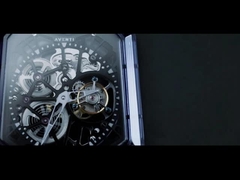 گلابی آبی رنگ سفیر کریستال ساعت شیشه جایگزین اندازه سفارشی