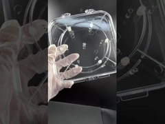 جعبه Wafer قابل تنظیم حامل Wafer PC شفاف برای حفاظت از نیمه هادی