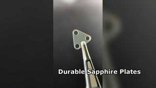 بشقاب یاقوت کبود سفارشی با سوراخ